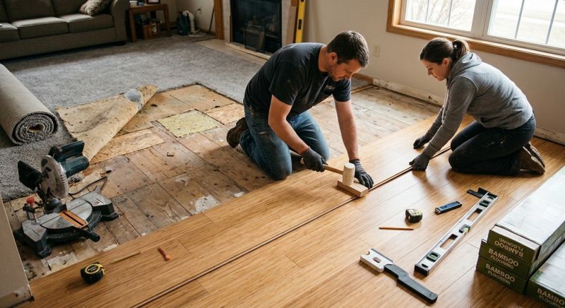 Bamboo Flooring Installation in West Bend, WI