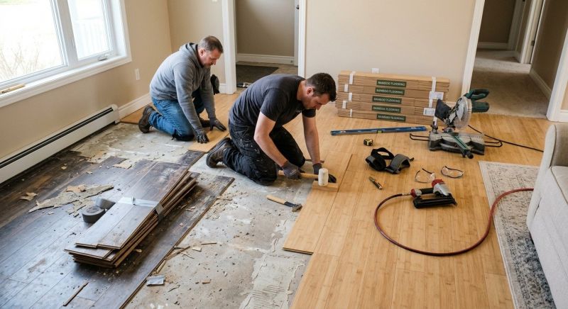 Bamboo Flooring Installation in West Bend, WI