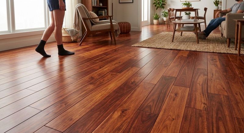 Cherry Floor Installation in Grafton, WI