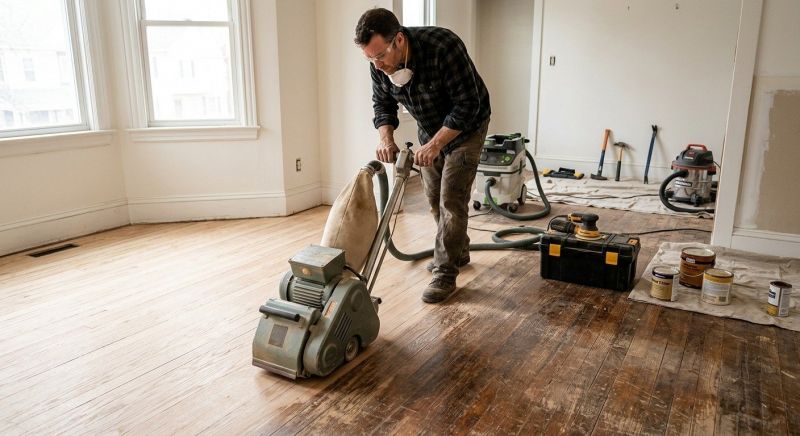 Hardwood Floor Renovation in West Bend, WI