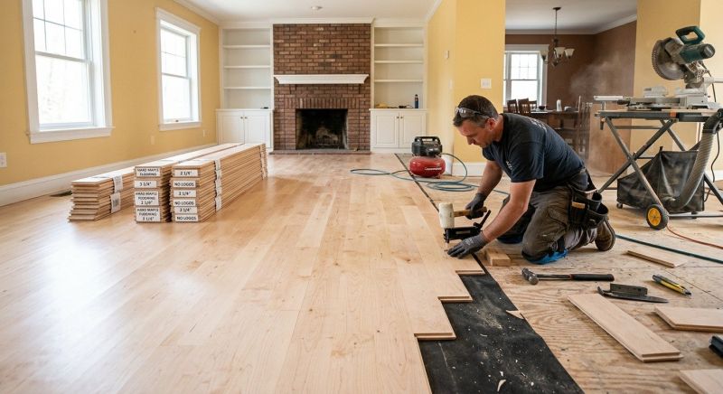 Maple Flooring Installation in Brookfield, WI