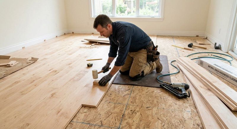 Maple Flooring Installation in Elm Grove, WI