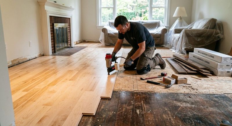 Maple Flooring Installation in West Bend, WI