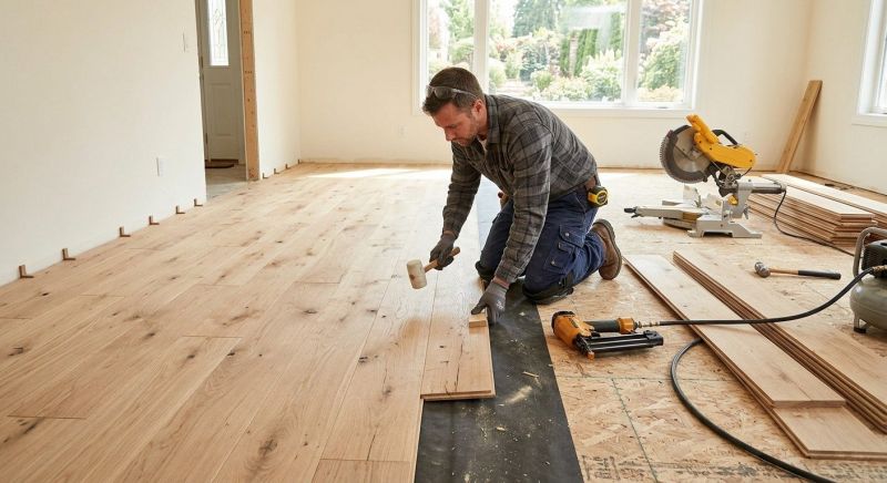 Oak Floor Installation in Fredonia, WI
