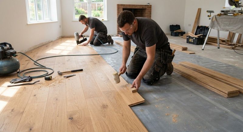 Oak Floor Installation in Fredonia, WI