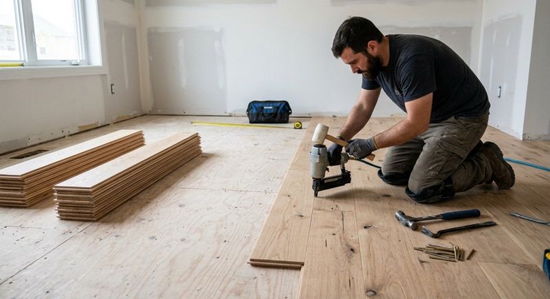 Oak Floor Installation in Mequon, WI