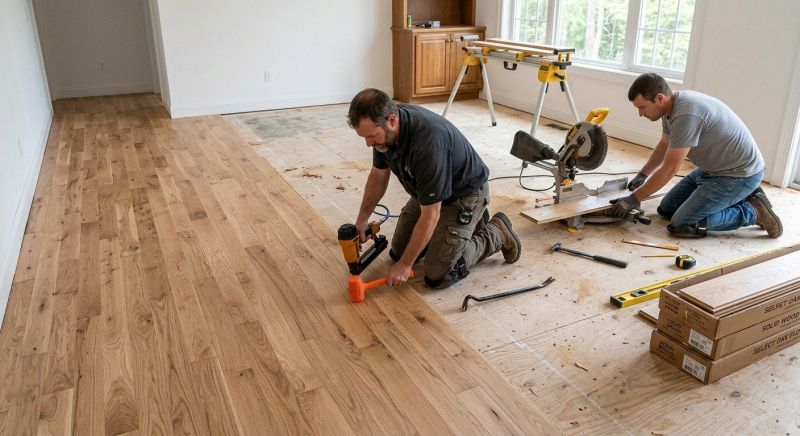Oak Floor Installation in Richfield, WI