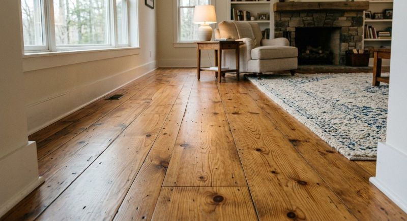 Pine Floor Installation in West Bend, WI