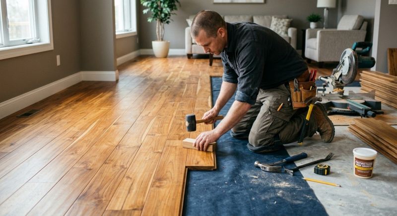 Teak Flooring Installation in West Bend, WI