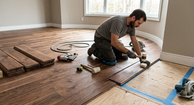Walnut Flooring Installation in West Bend, WI