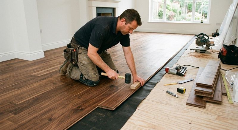 Walnut Flooring Installation in West Bend, WI