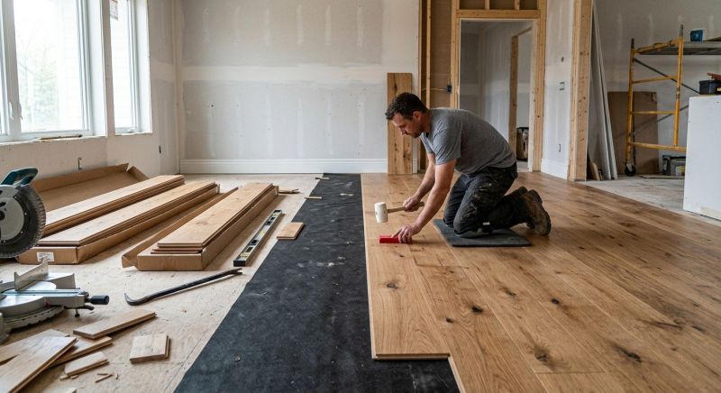 Wide Plank Floor Installation in West Bend, WI