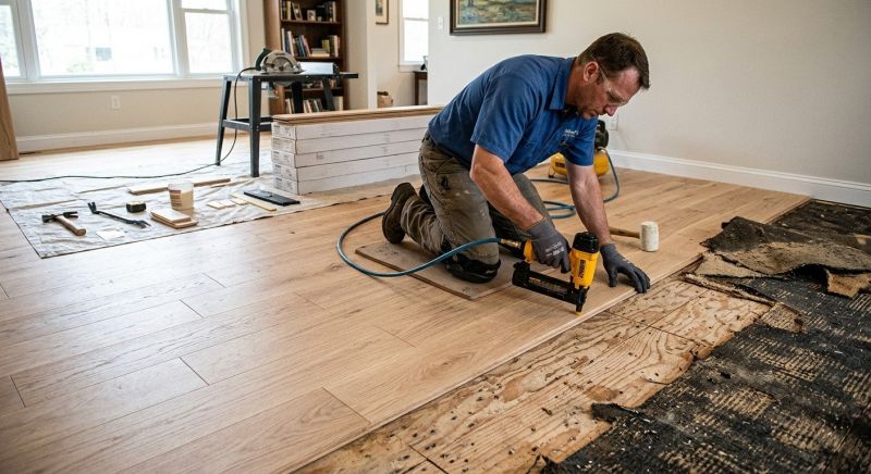 Wood Floor Replacement in Fredonia, WI
