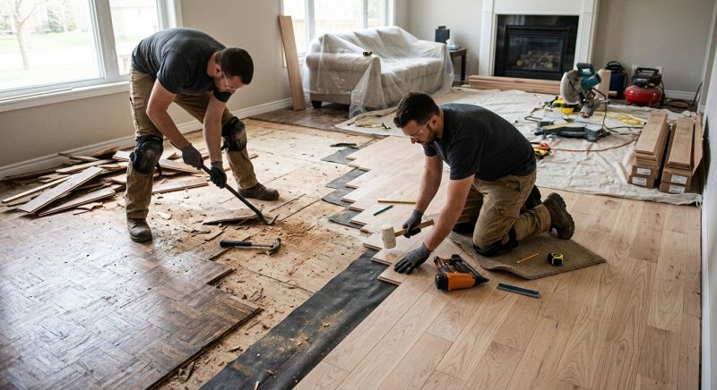 Wood Floor Replacement in West Bend, WI
