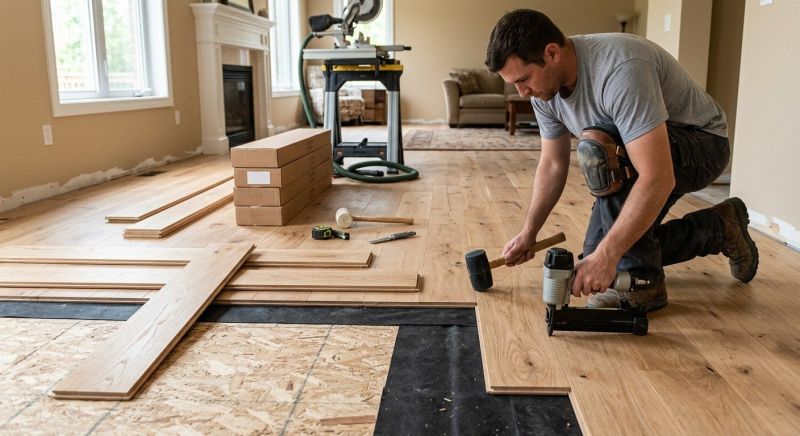 Wood Flooring Installation in Belgium, WI